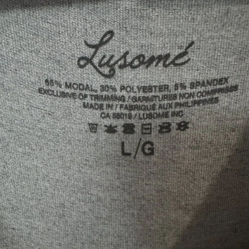 Lusome' Large Gray Sleep Shirt - Picture 3 of 4